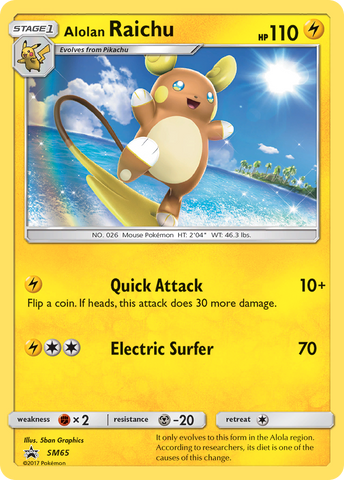 Alolan Raichu (SM65) [Sun &amp; Moon: Black Star Promos] 