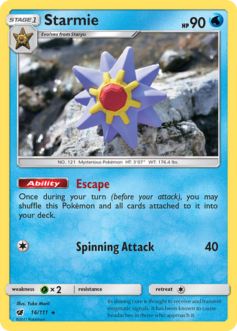 Starmie (16/111) [Sun &amp; Moon: Crimson Invasion] 