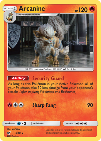 Arcanine (6/18) [Sun &amp; Moon: Detective Pikachu] 