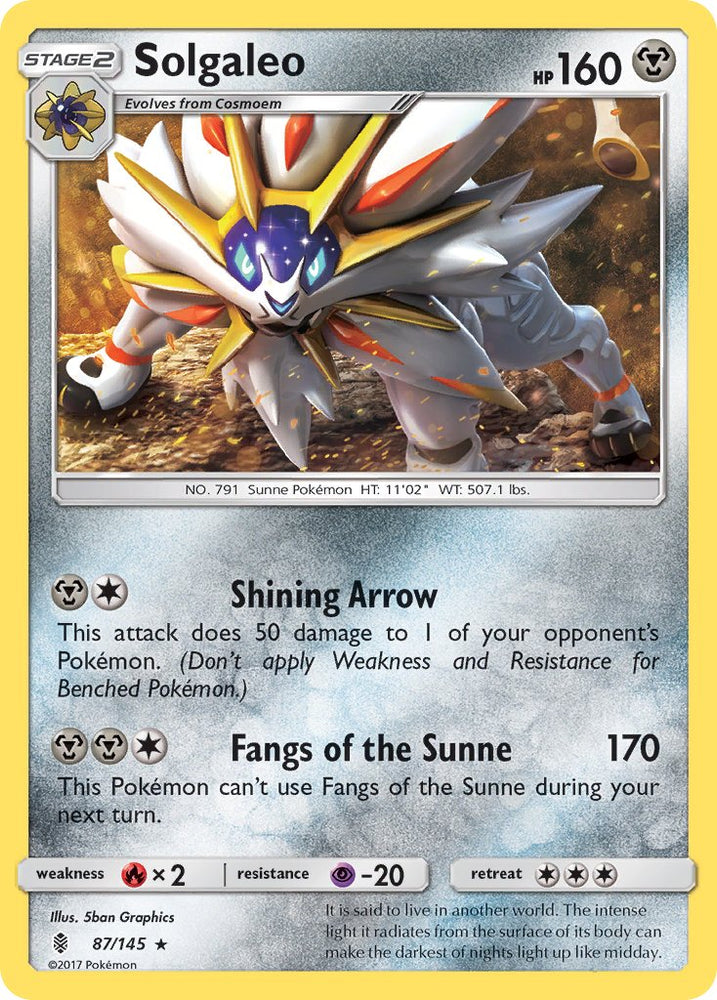 Solgaleo (87/145) (Theme Deck Exclusive) [Sun &amp; Moon: Guardians Rising] 