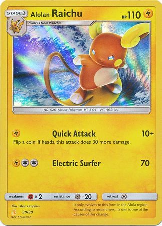 Alolan Raichu (30/30) [Sun &amp; Moon: Trainer Kit - Alolan Raichu] 