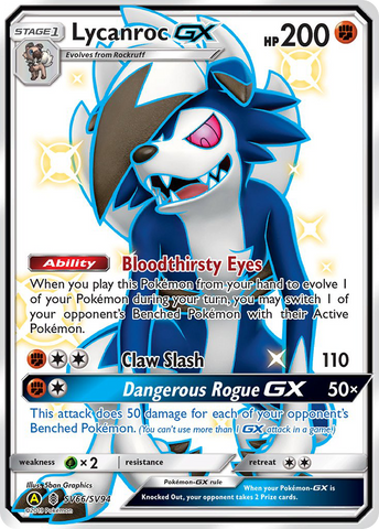 Lycanroc GX (SV66/SV94) [Sun &amp; Moon: Hidden Fates - Shiny Vault] 
