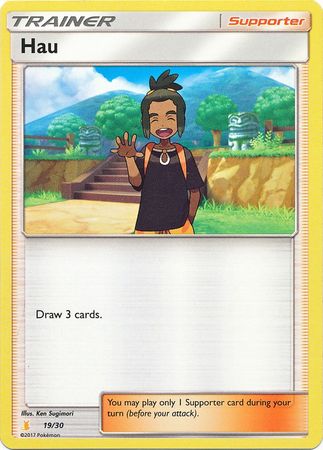 Hau (19/30) [Sun &amp; Moon: Trainer Kit - Alolan Raichu] 