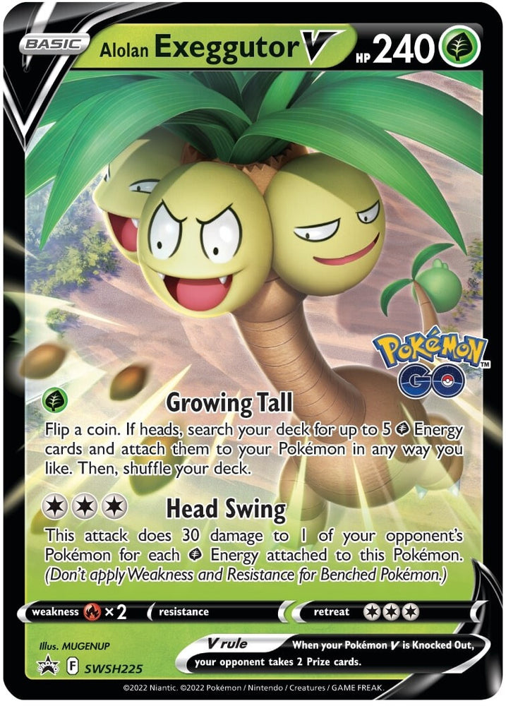 Alolan Exeggutor V (SWSH225) (Jumbo Card) [Sword &amp; Shield: Black Star Promos] 