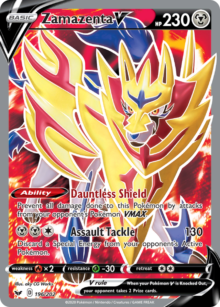 Zamazenta V (196/202) [Sword &amp; Shield: Base Set] 