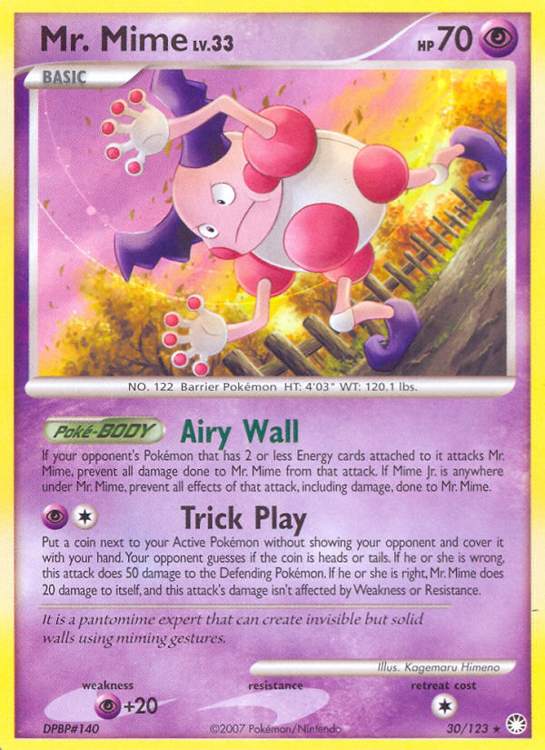 Mr. Mime (30/123) [Diamond &amp; Pearl: Mysterious Treasures] 