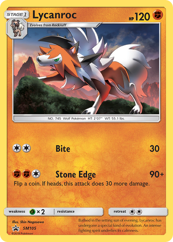 Lycanroc (SM105) [Sun &amp; Moon: Black Star Promos] 