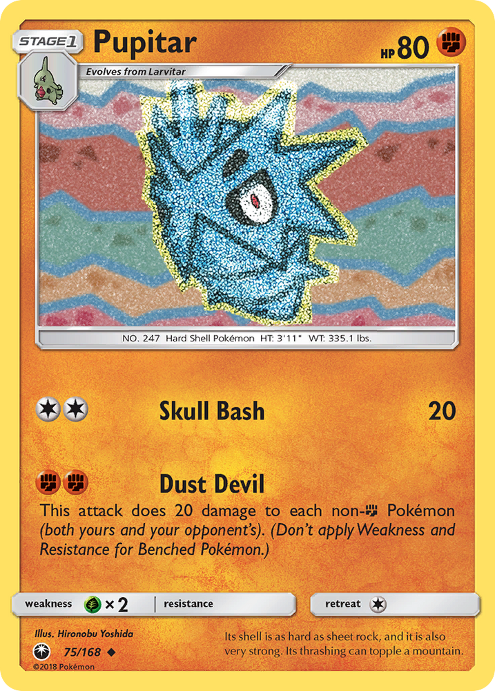 Pupitar (75/168) [Sun &amp; Moon: Celestial Storm] 