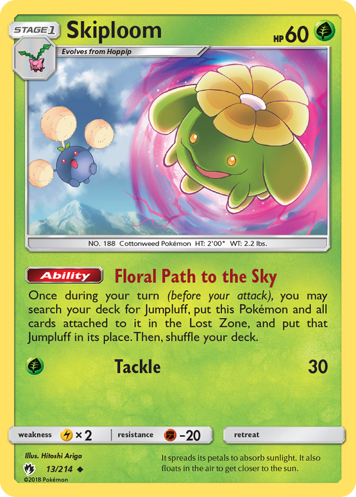 Skiploom (13/214) [Sun &amp; Moon: Lost Thunder] 