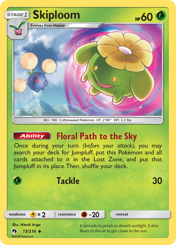 Skiploom (13/214) [Sun &amp; Moon: Lost Thunder] 