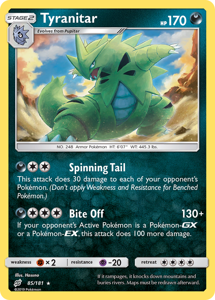 Tyranitar (85/181) [Sun &amp; Moon: Team Up] 