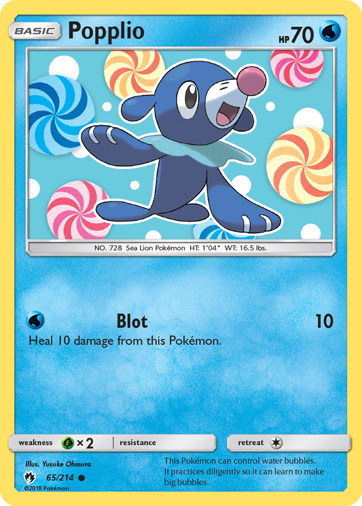 Popplio (65/214) [Sun &amp; Moon: Lost Thunder] 