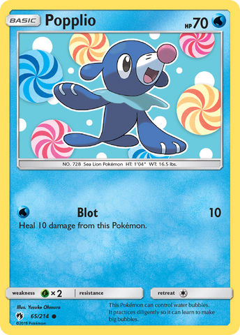 Popplio (65/214) [Sun &amp; Moon: Lost Thunder] 