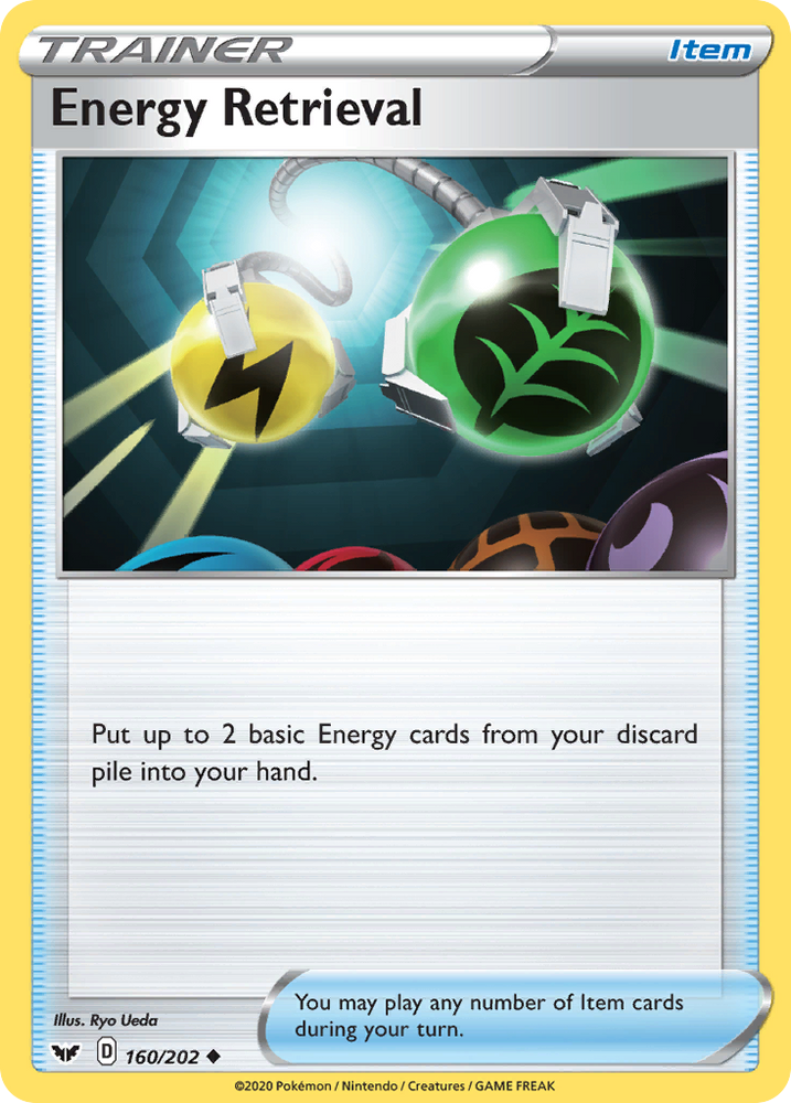 Energy Retrieval (160/202) [Sword &amp; Shield: Base Set] 