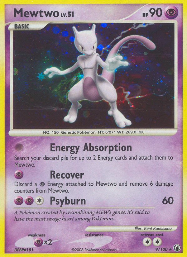 Mewtwo (9/100) [Diamond &amp; Pearl: Majestic Dawn] 