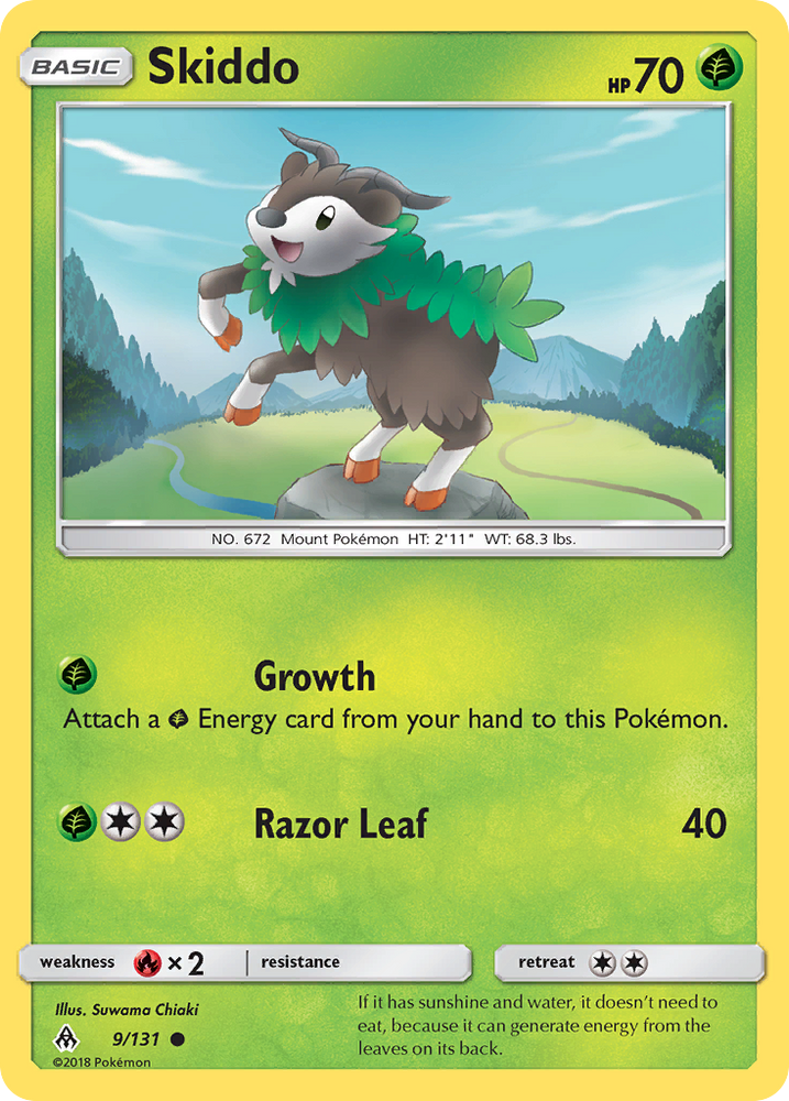 Skiddo (9/131) [Sun &amp; Moon: Forbidden Light] 