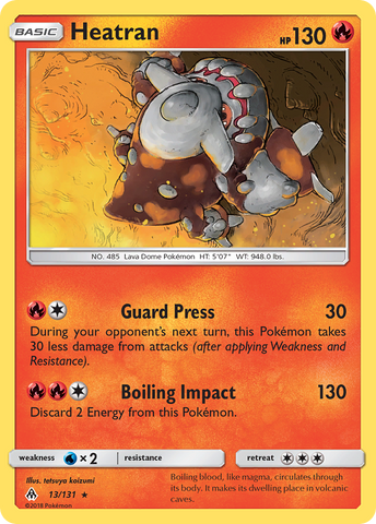 Heatran (13/131) [Sun &amp; Moon: Forbidden Light] 