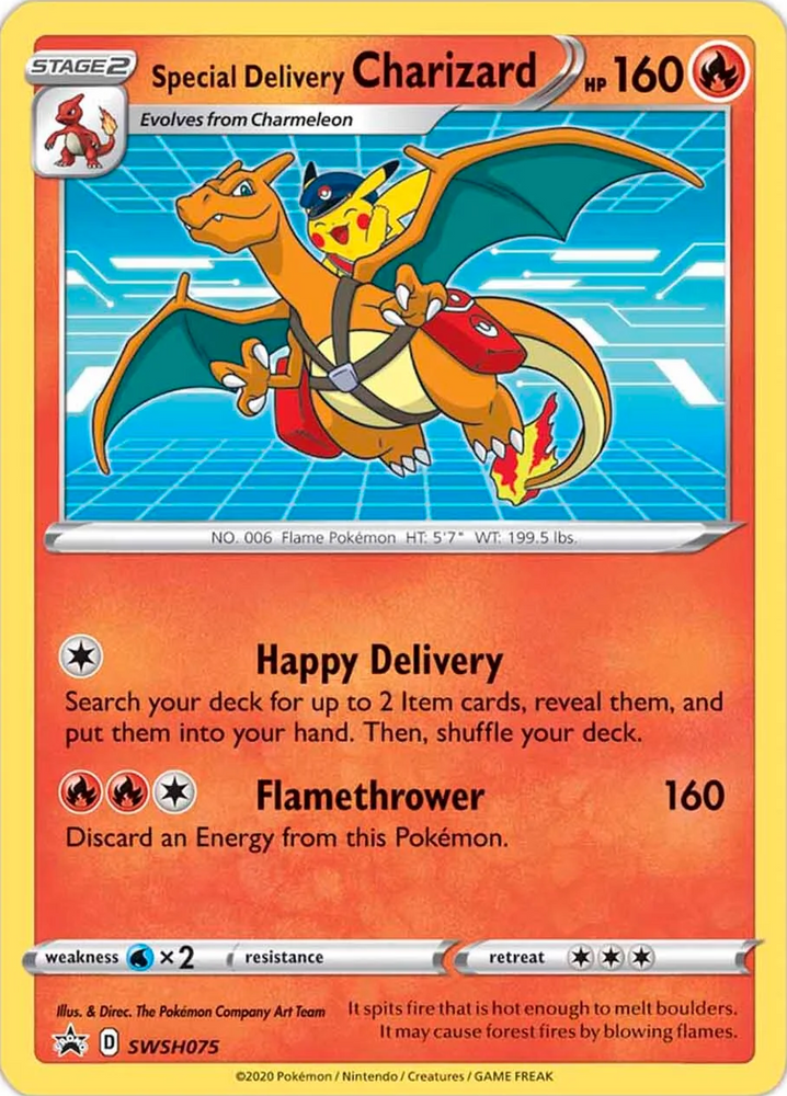 Special Delivery Charizard (SWSH075) [Sword &amp; Shield: Black Star Promos] 