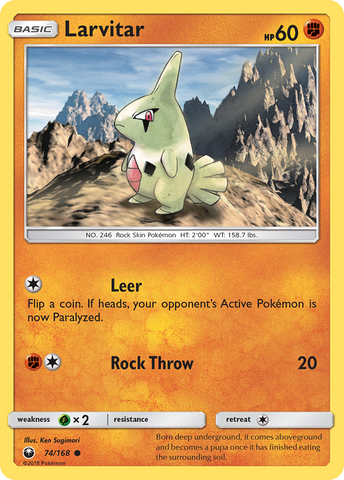 Larvitar (74/168) [Sun &amp; Moon: Celestial Storm] 