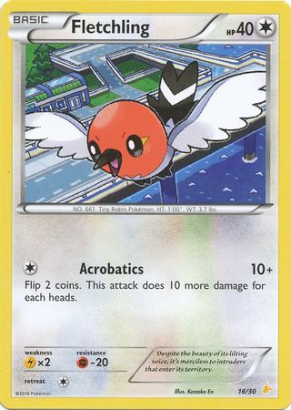 Fletchling (16/30) [XY: Trainer Kit 3 - Free Pikachu] 