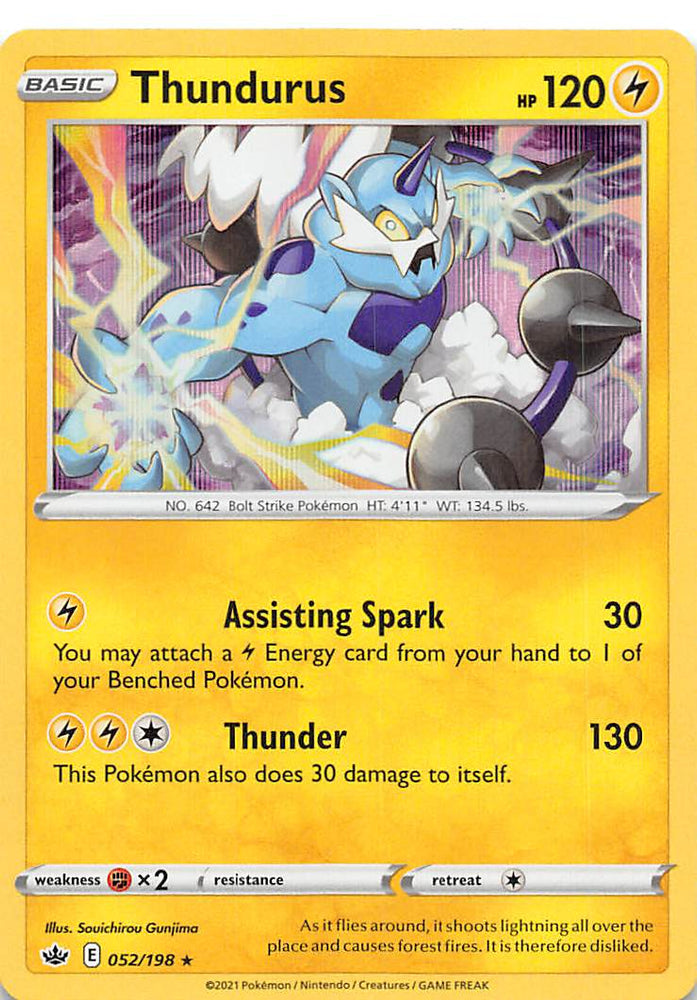 Thundurus (052/198) [Sword &amp; Shield: Chilling Reign] 