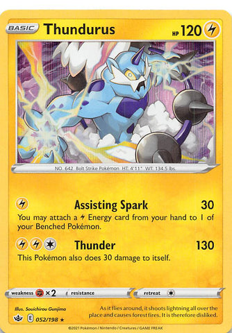 Thundurus (052/198) [Sword &amp; Shield: Chilling Reign] 