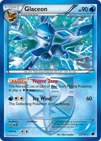 Glaceon (23/116) [Black &amp; White: Plasma Freeze] 