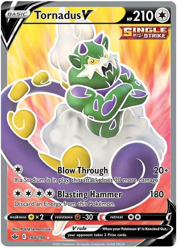 Tornadus V (184/198) [Sword &amp; Shield: Chilling Reign] 