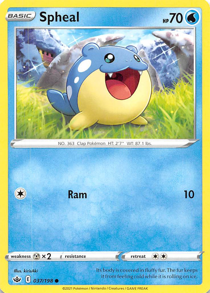 Spheal (037/198) [Sword &amp; Shield: Chilling Reign] 