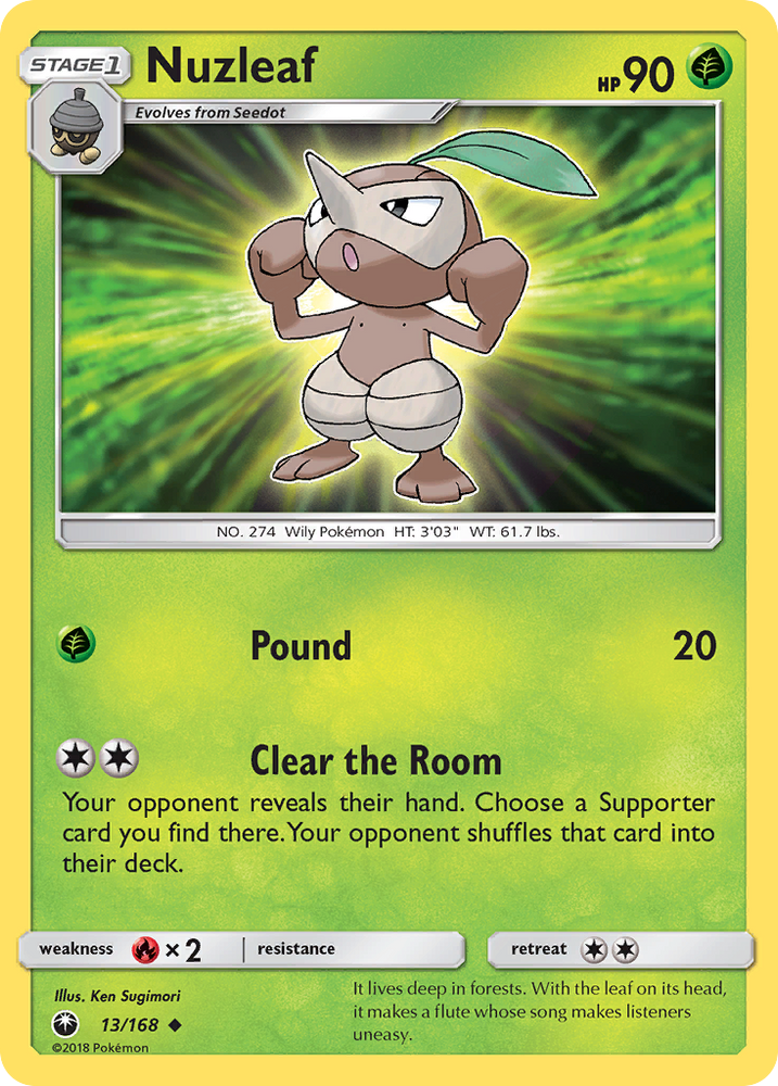 Nuzleaf (13/168) [Sun &amp; Moon: Celestial Storm] 