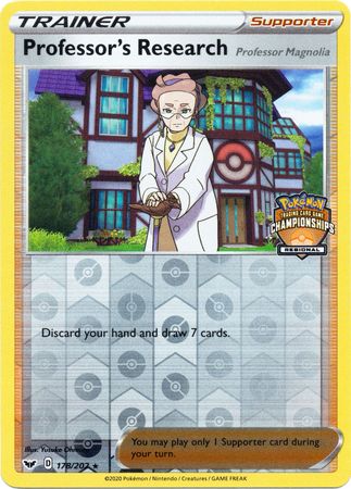 Professor's Research (178/202) (Regional Championship Promo) [Sword &amp; Shield: Base Set] 