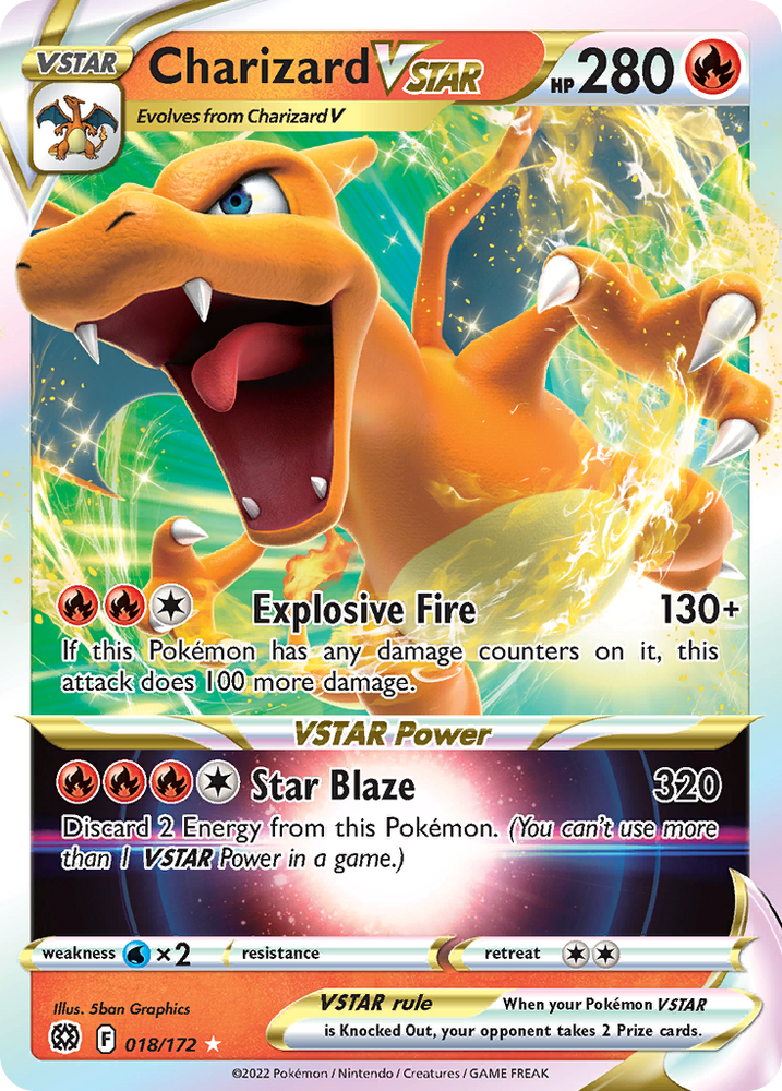 Charizard VSTAR (018/172) (Jumbo Card) [Sword &amp; Shield: Brilliant Stars] 