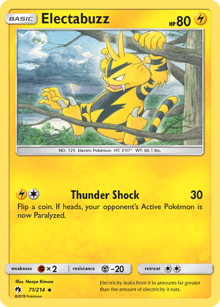 Electabuzz (71/214) [Sun &amp; Moon: Lost Thunder] 