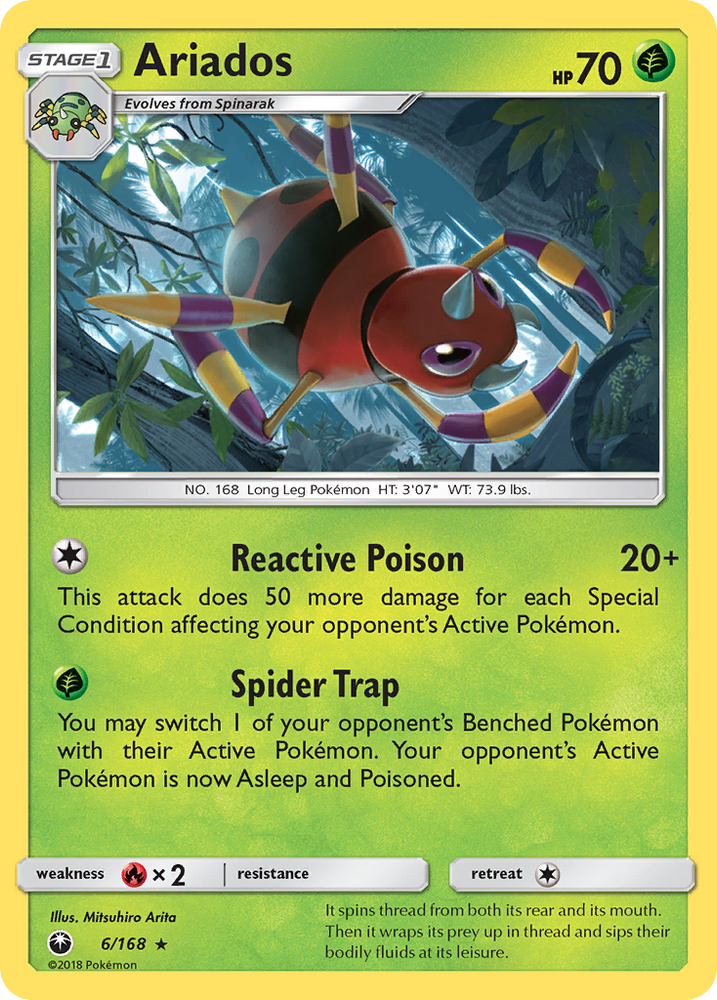 Ariados (6/168) [Sun &amp; Moon: Celestial Storm] 