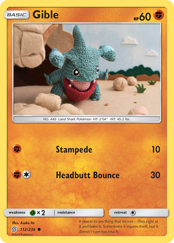 Gible (112/236) [Sun &amp; Moon: Unified Minds] 