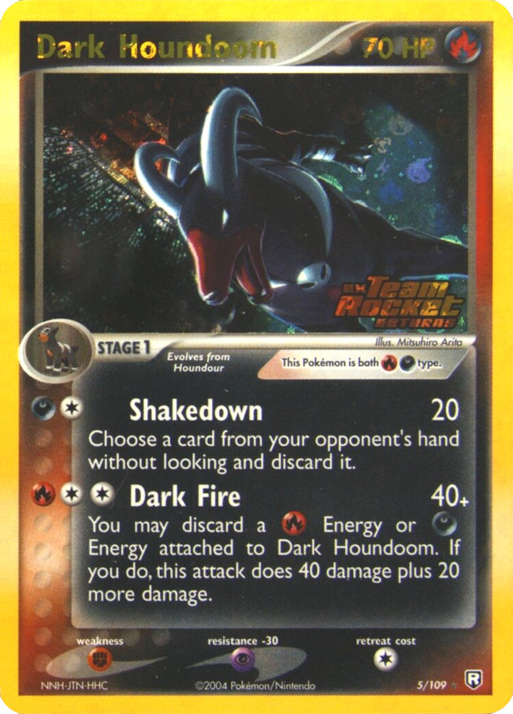 Dark Houndoom (5/109) (Stamped) [EX: Team Rocket Returns]