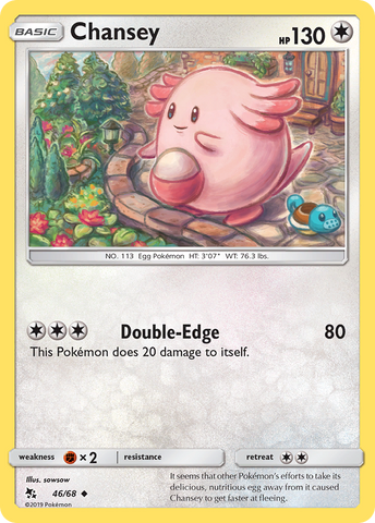 Chansey (46/68) [Sun &amp; Moon: Hidden Fates] 