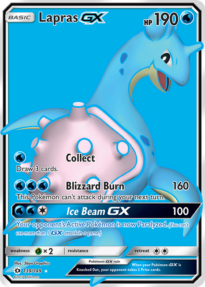 Lapras GX (139/149) [Sun &amp; Moon: Base Set] 