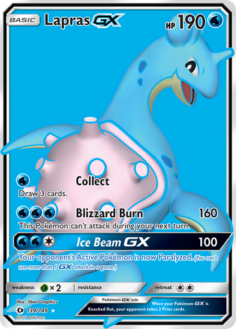 Lapras GX (139/149) [Sun &amp; Moon: Base Set] 