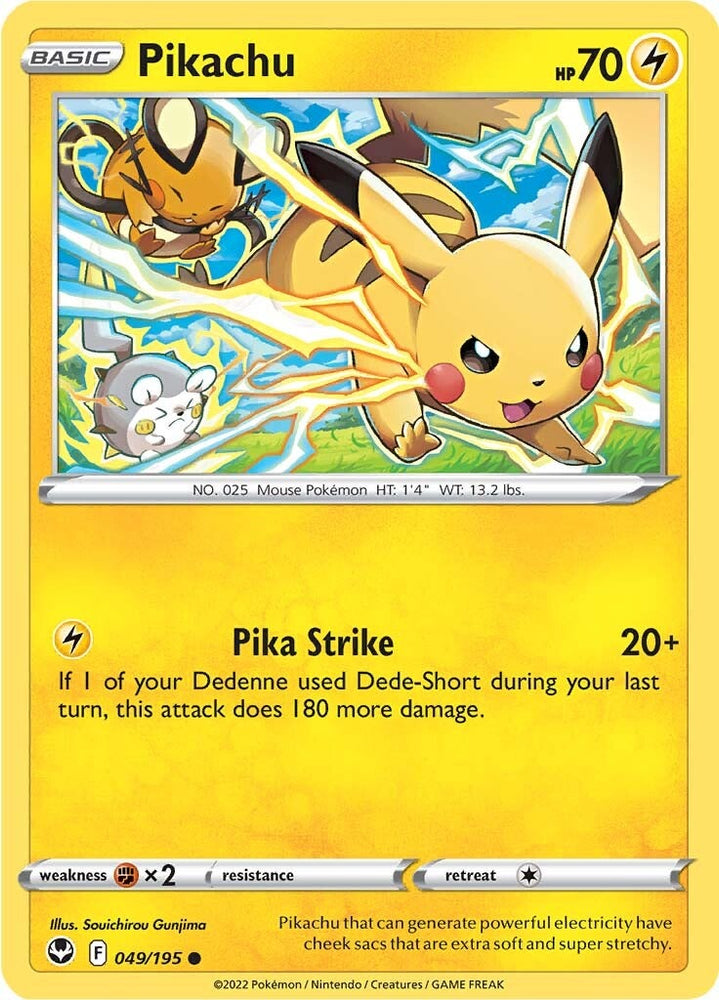 Pikachu (049/195) [Sword &amp; Shield: Silver Tempest] 