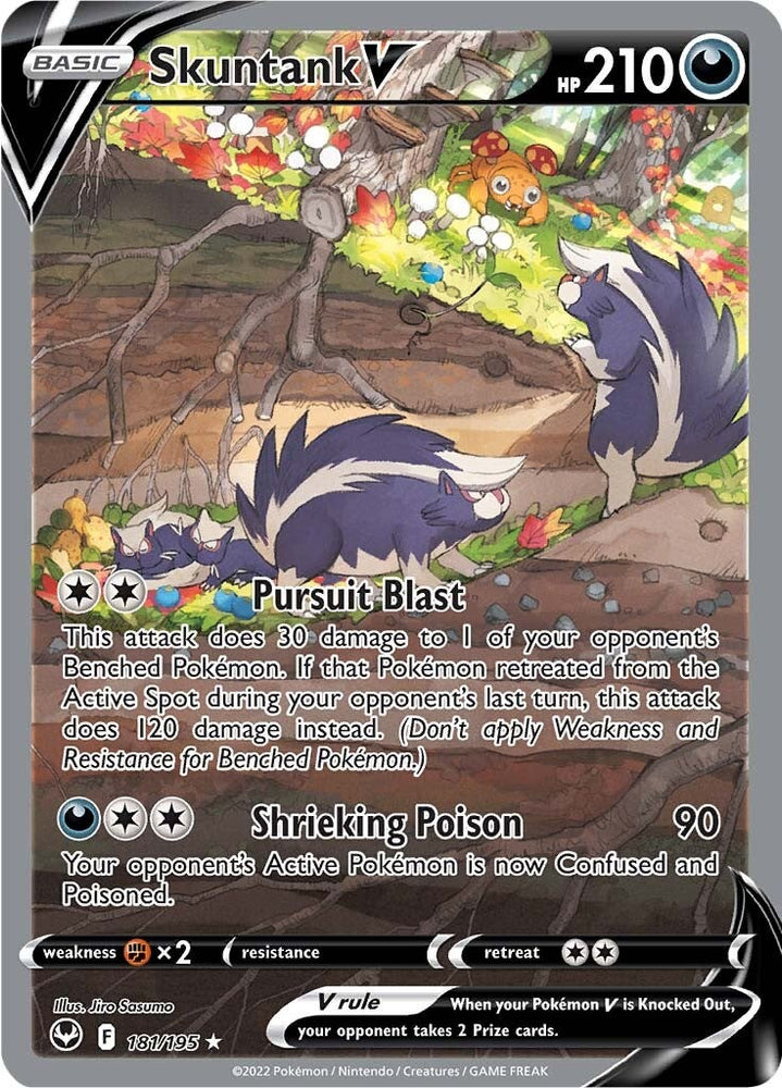 Skuntank V (181/195) [Sword &amp; Shield: Silver Tempest] 