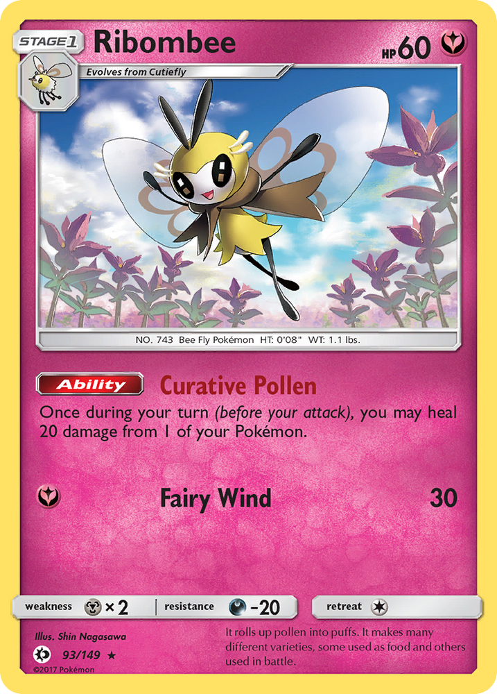 Ribombee (93/149) [Sun &amp; Moon: Base Set] 