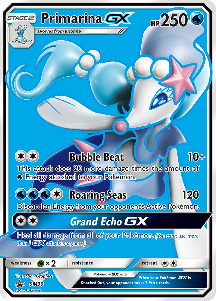 Primarina GX (SM39) [Sun &amp; Moon: Black Star Promos] 