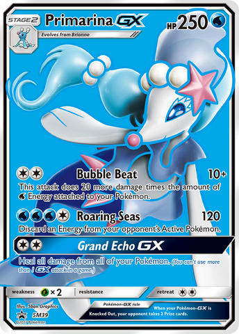 Primarina GX (SM39) [Sun &amp; Moon: Black Star Promos] 