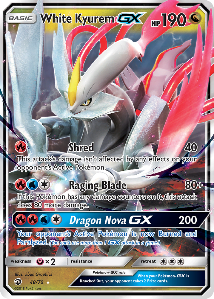 White Kyurem GX (48/70) [Sun &amp; Moon: Dragon Majesty] 