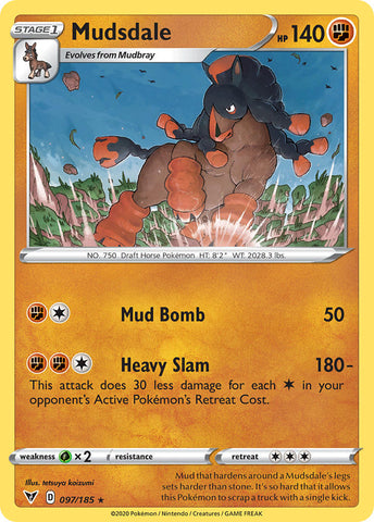 Mudsdale (097/185) [Sword &amp; Shield: Vivid Voltage] 