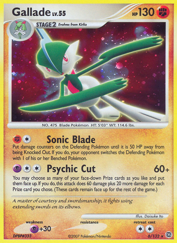 Gallade (6/132) [Diamond &amp; Pearl: Secret Wonders] 