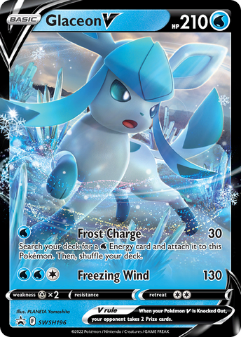 Glaceon V (SWSH196) [Sword &amp; Shield: Black Star Promos] 