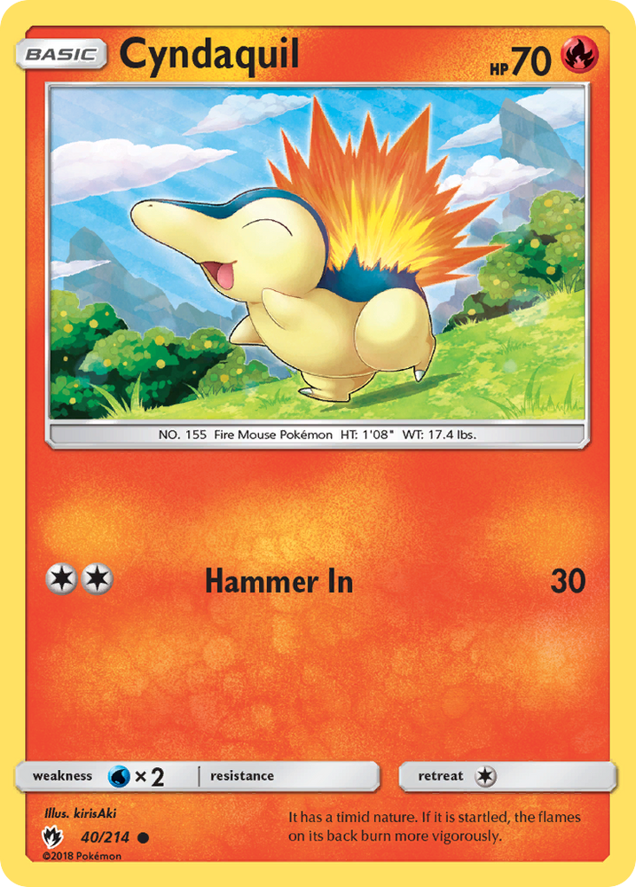 Cyndaquil (40/214) [Sun &amp; Moon: Lost Thunder] 