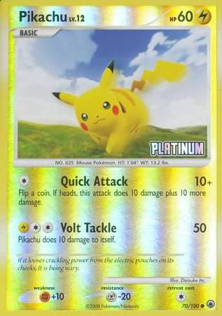 Pikachu (70/100) [Burger King Specials: 2009 Collection] 